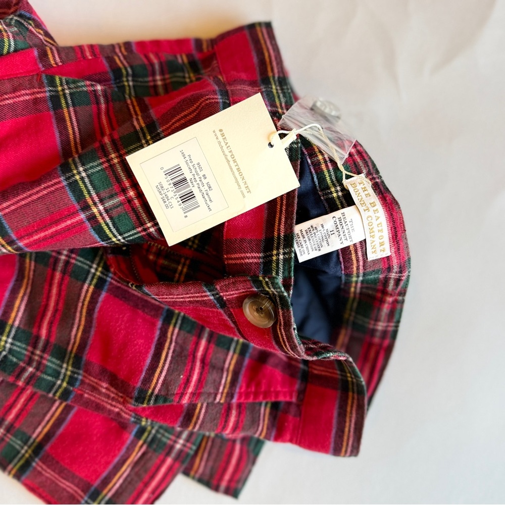 The Beaufort Bonnet Company Red Plaid Kids pants